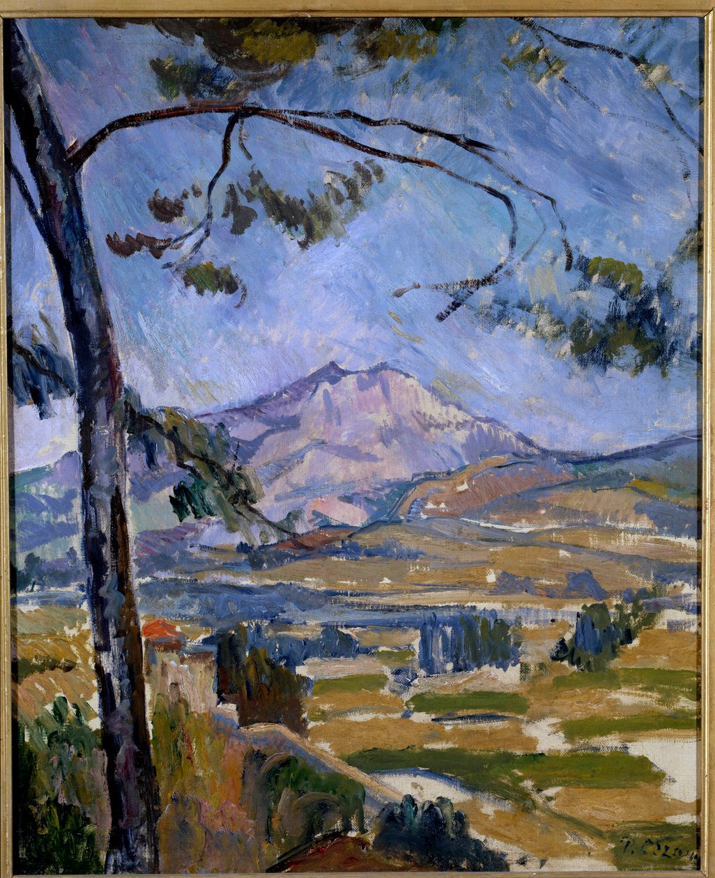 La montagne Sainte Victoire von Paul Cézanne