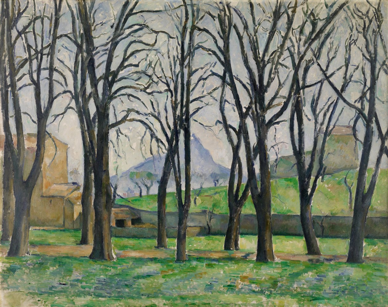 Die Kastanienbäume von Jas de Bouffan im Winter von Paul Cézanne