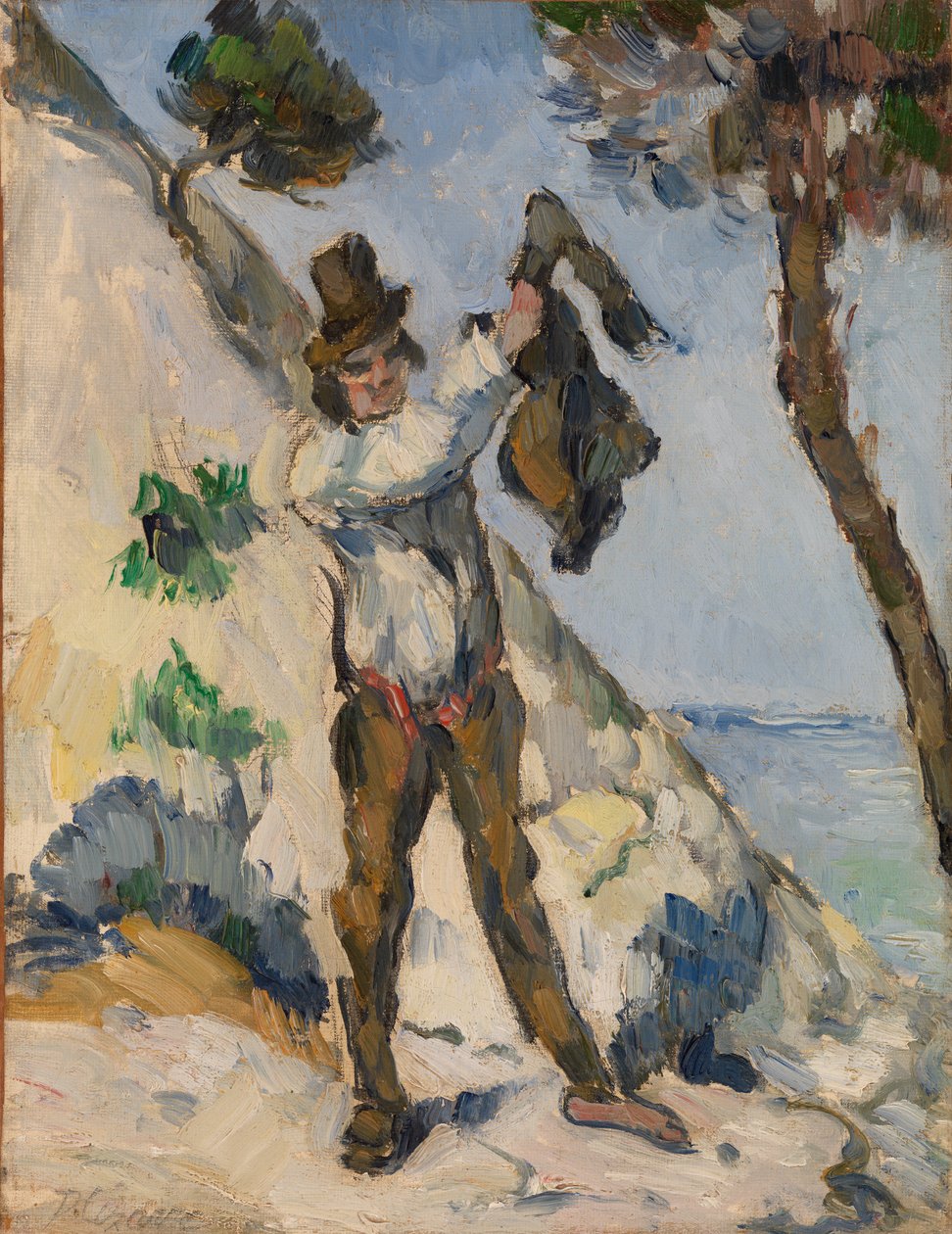 Mann mit Jacke von Paul Cézanne