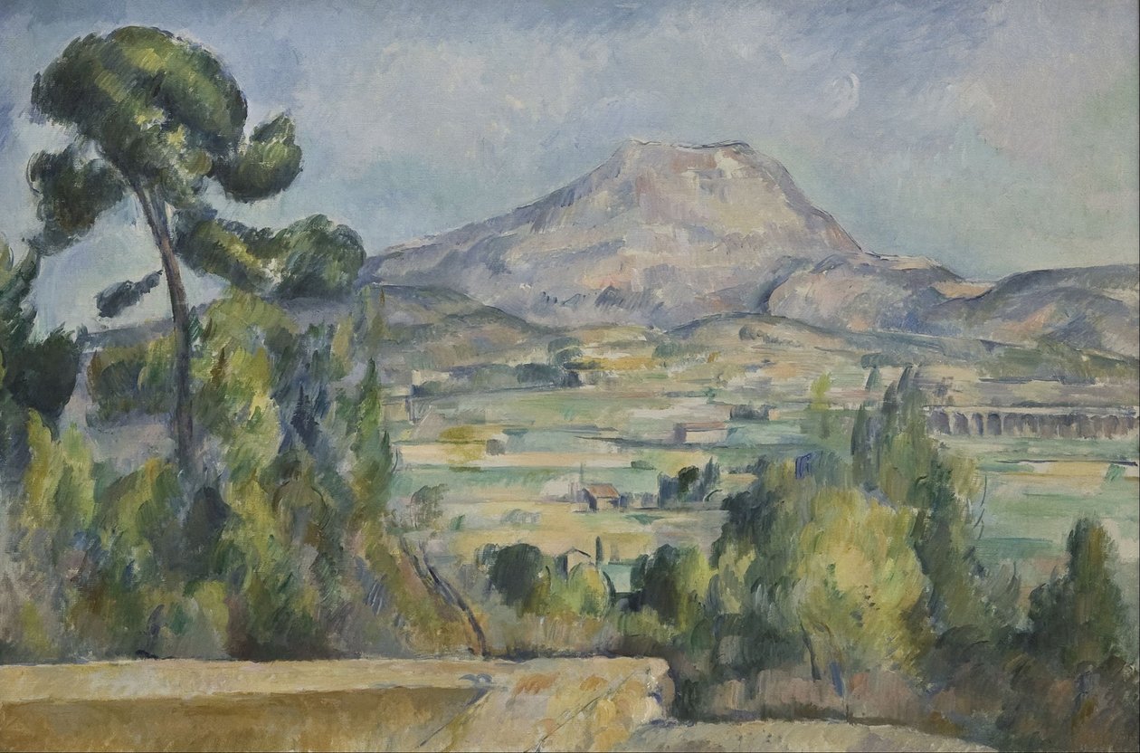 Montagne Sainte-Victoire, um 1890 von Paul Cézanne