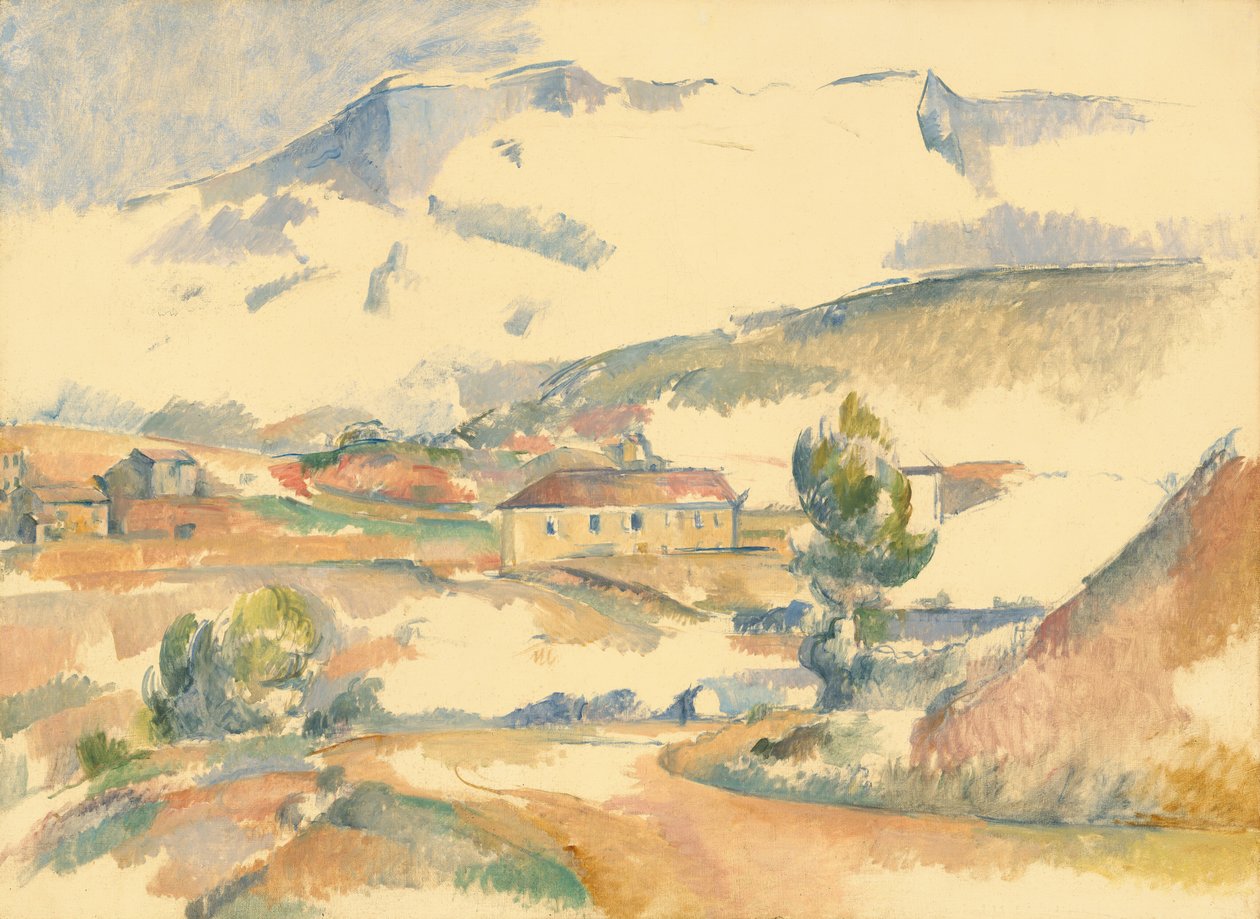 Montagne Sainte-Victoire, von nahe Gardanne, ca. 1887 von Paul Cézanne