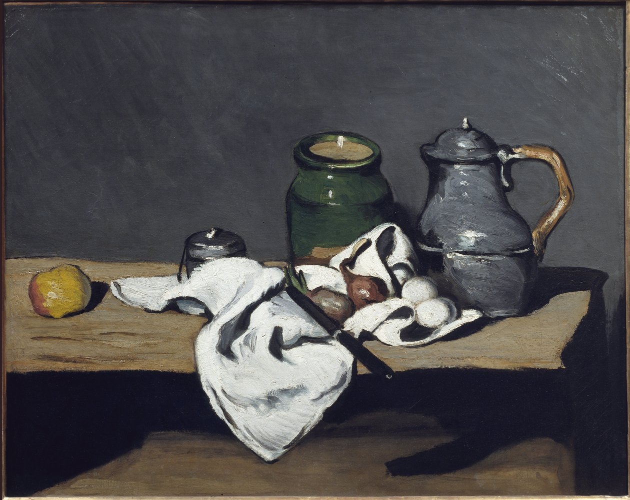 Stillleben mit Kessel von Paul Cézanne