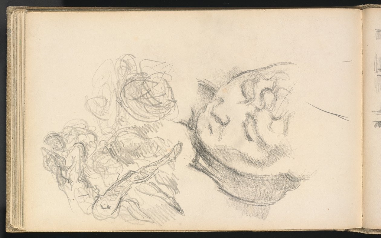 Studien einschließlich Madame Cézanne von Paul Cézanne