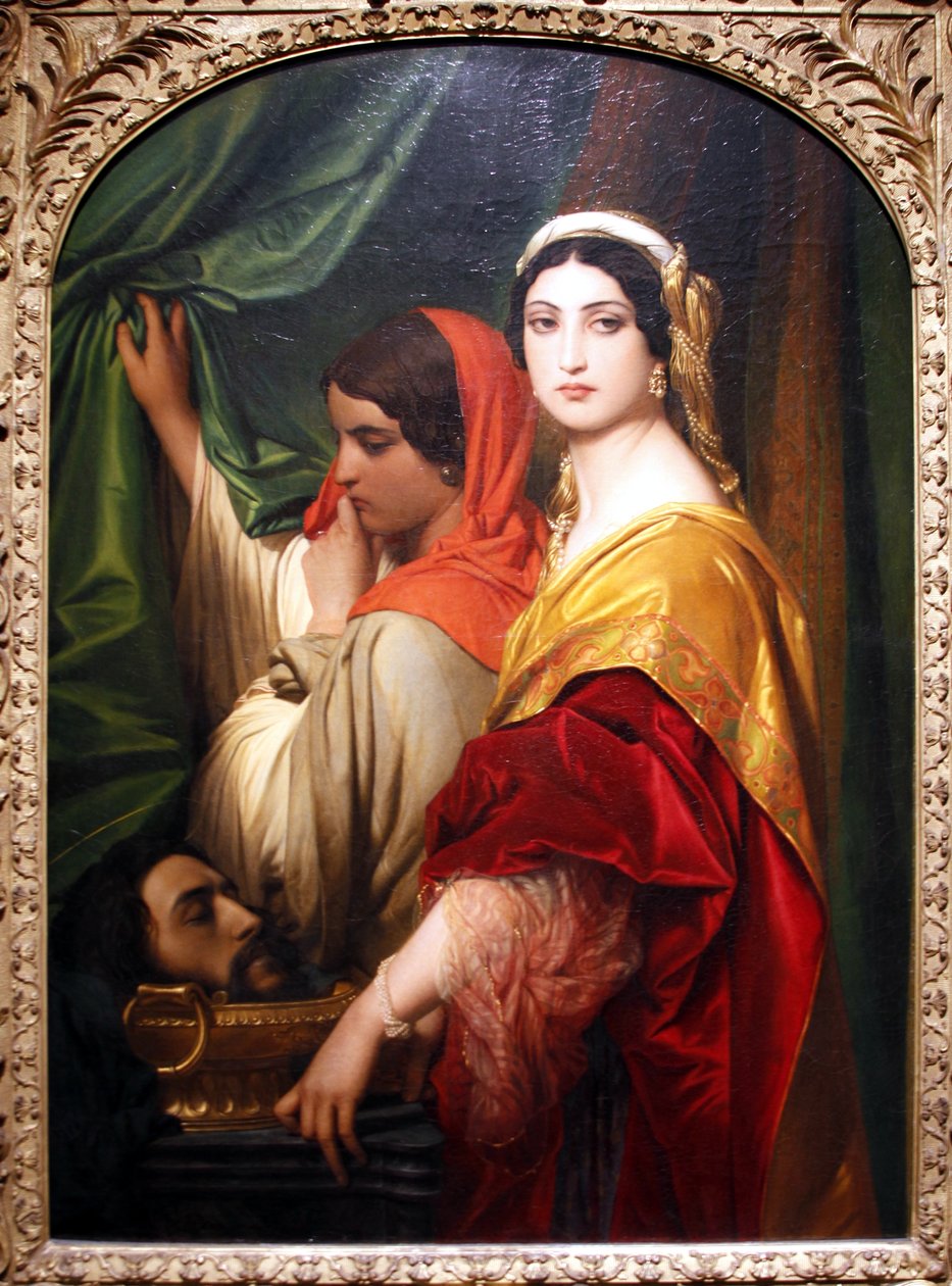 Herodias mit dem Kopf von Johannes dem Täufer - Paul Delaroche von Paul Delaroche