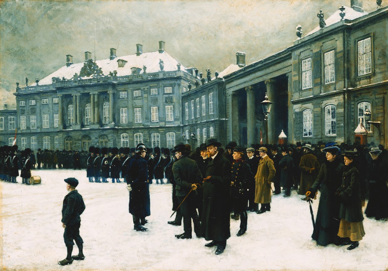 Wachablösung am Amalienborg-Palast, 1902-1903 von Paul Fischer