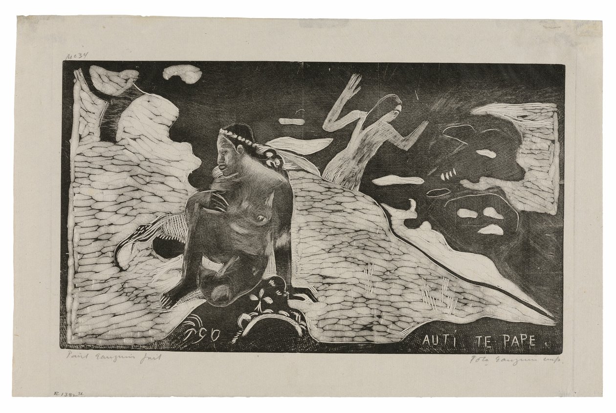 Auti te pape (Frauen am Fluss) aus der Noa Noa Suite von Paul Gauguin