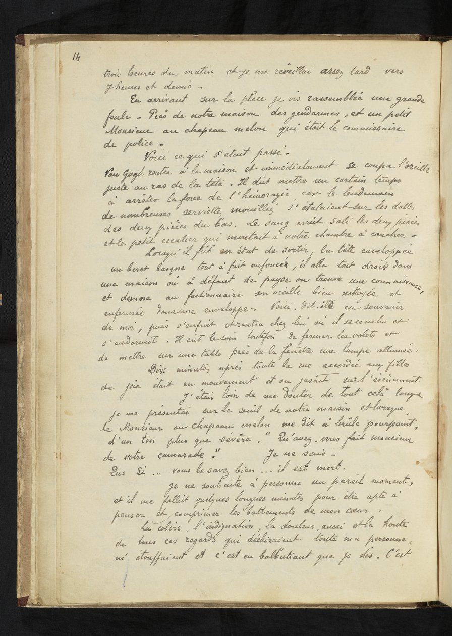 Avant et après - Beschreibung von Gauguins Aufenthalt bei Vincent van Gogh in Arles (S. 14) von Paul Gauguin