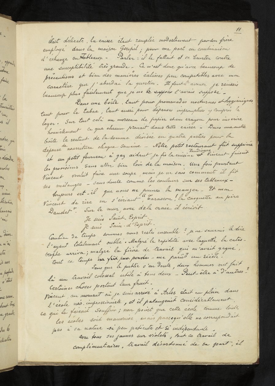 Avant et après - Beschreibung von Gauguins Aufenthalt bei Vincent van Gogh in Arles (S. 11) von Paul Gauguin