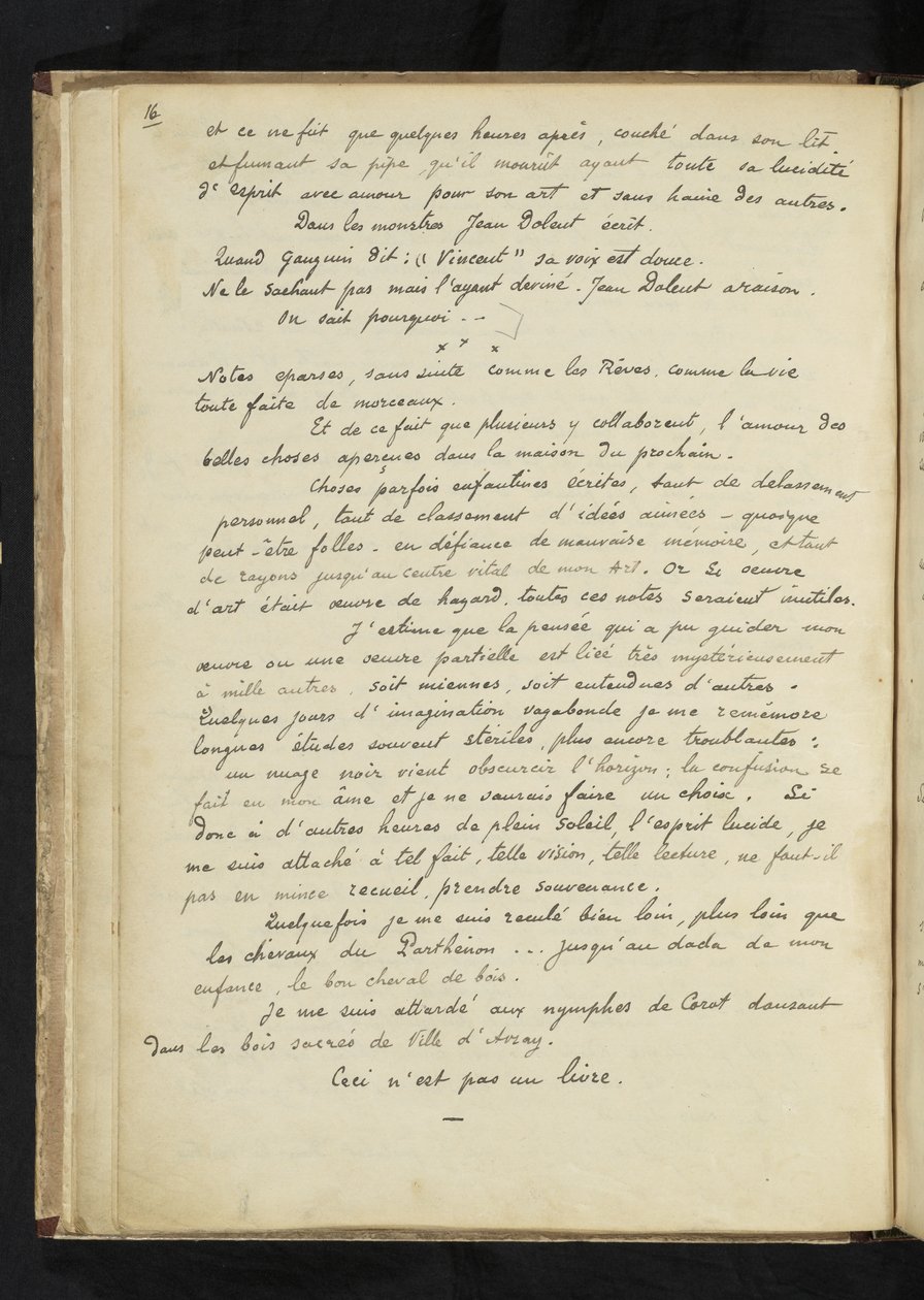 Avant et après - Beschreibung von Gauguins Aufenthalt bei Vincent van Gogh in Arles (S. 16) von Paul Gauguin