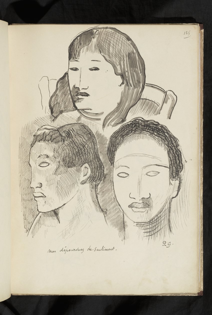 Avant et après - Zeichnung "Non dépourvues de sentiment" von Paul Gauguin