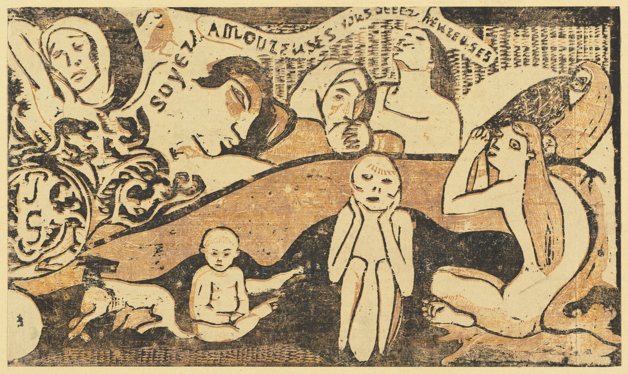 Seid verliebt und ihr werdet glücklich sein, in oder nach 1895 von Paul Gauguin