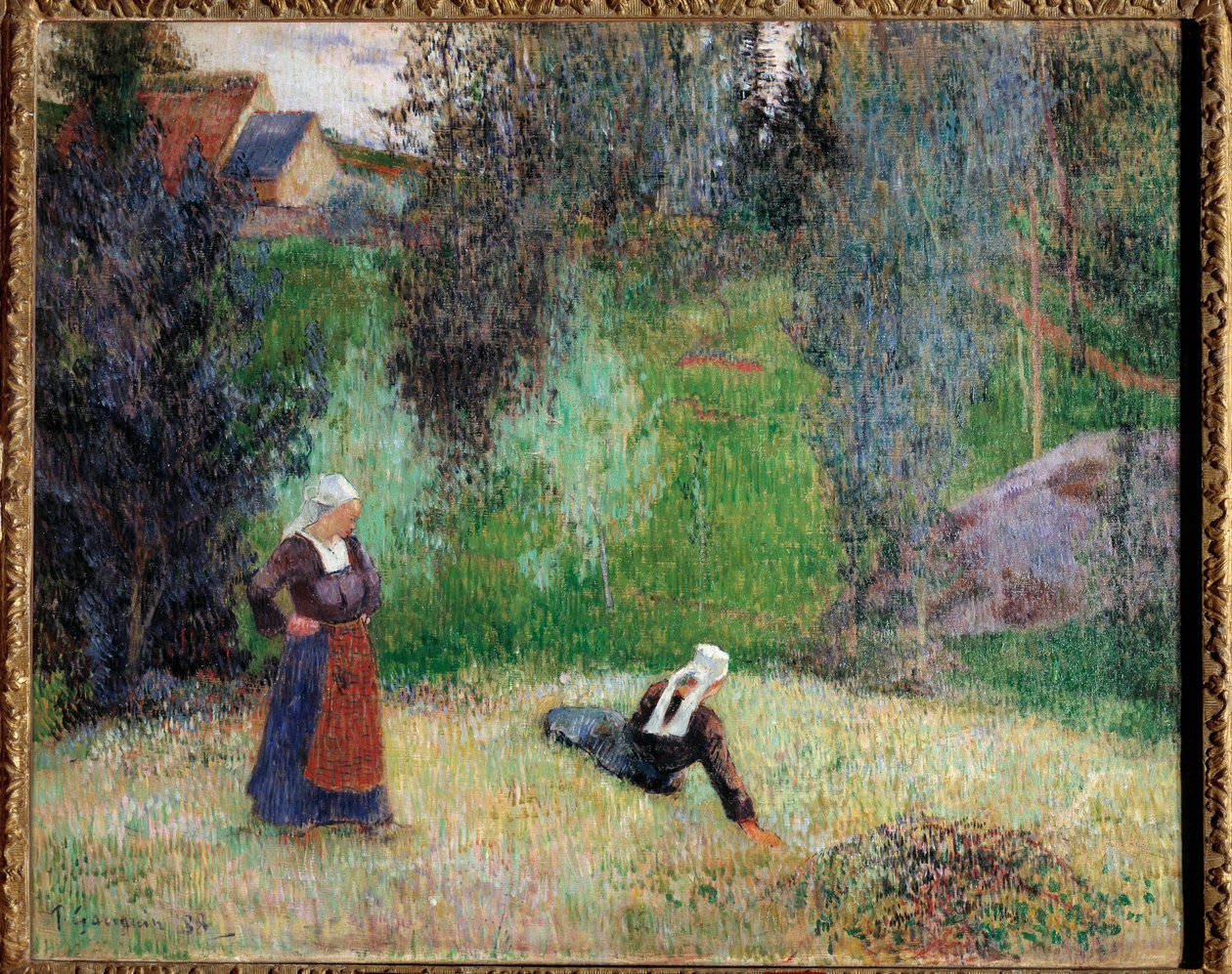 Erste Blumen der Bretagne von Paul Gauguin