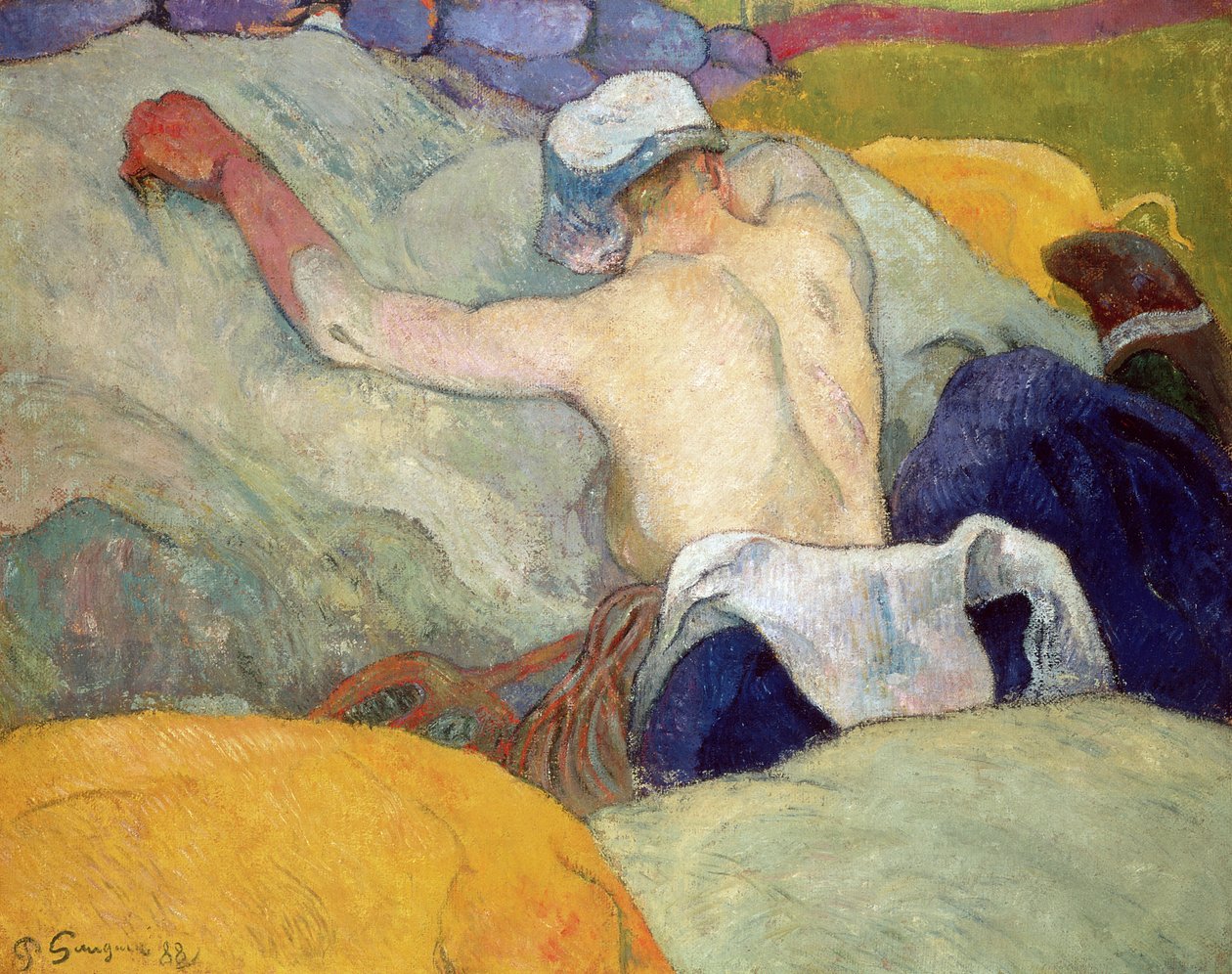 In der Hitze, oder Die Schweine, 1888 von Paul Gauguin