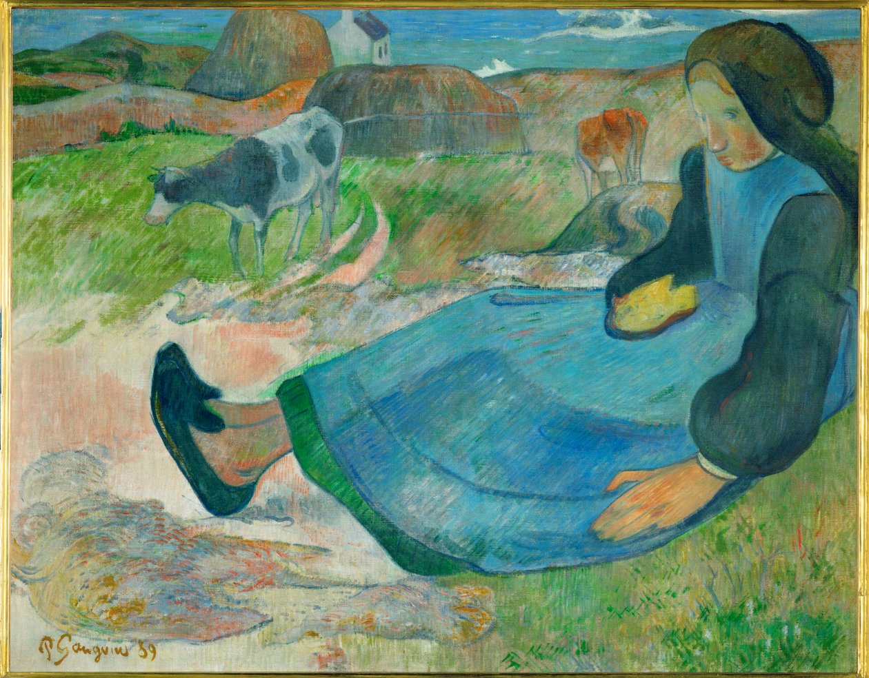 Die Kuhhirtin, oder Junge Bretonin von Paul Gauguin