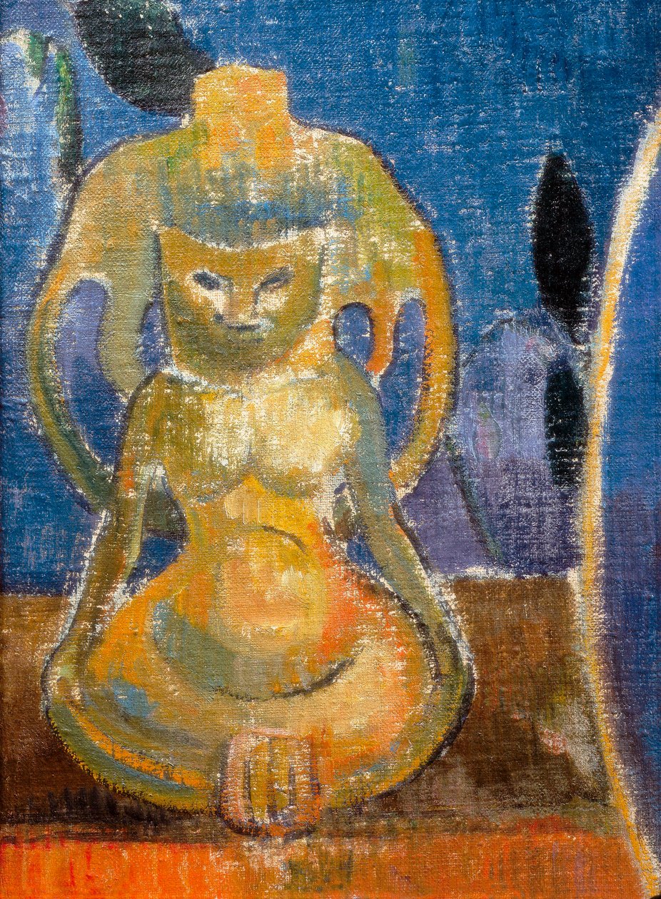 La belle Angele, Madame Satre, Detail (1868-1932) von Paul Gauguin