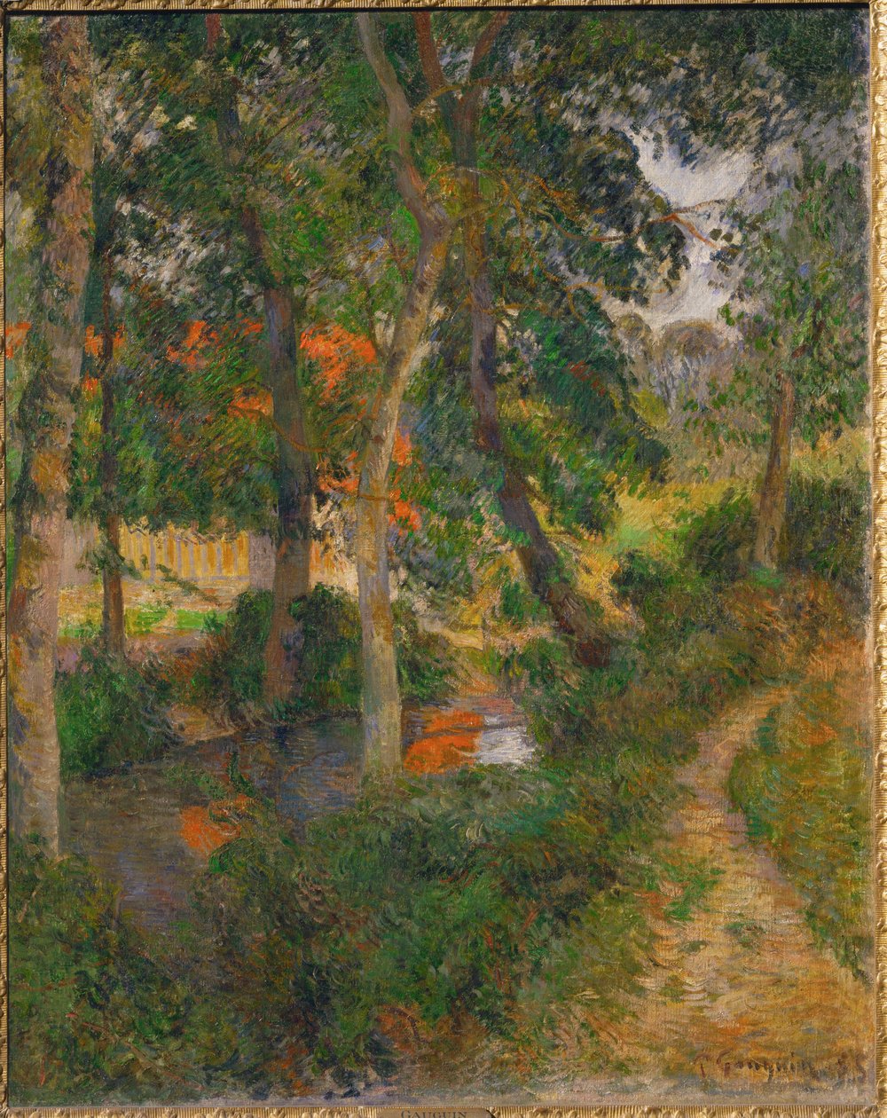 La sente du père Jean ou les toits rouges von Paul Gauguin