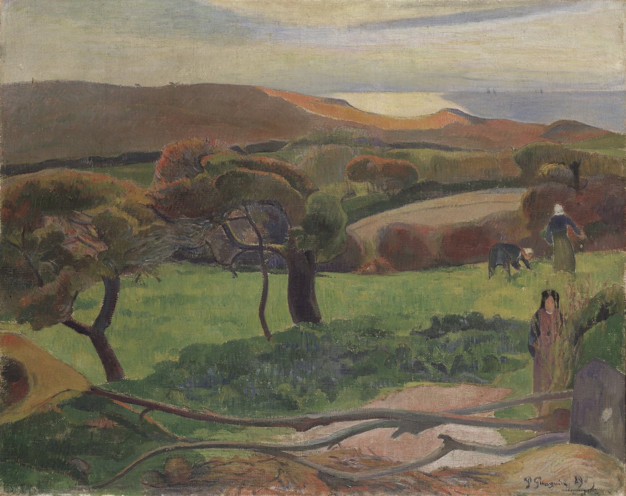 Landschaft aus der Bretagne von Paul Gauguin