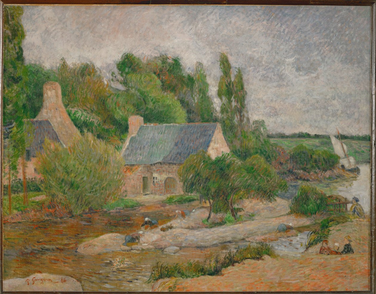 Les lavandières à Pont-Aven von Paul Gauguin
