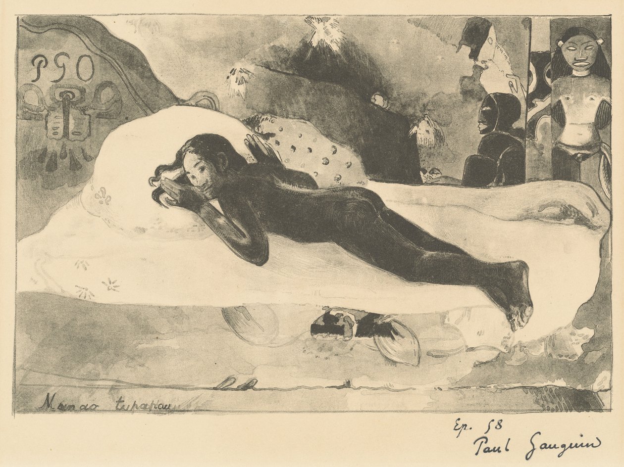 Manao Tupapau (Sie wird von einem Geist heimgesucht) von Paul Gauguin