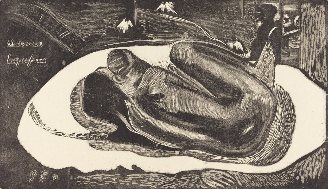 Manoa Tupapau Sie wird von einem Geist heimgesucht, 1894-1895 von Paul Gauguin