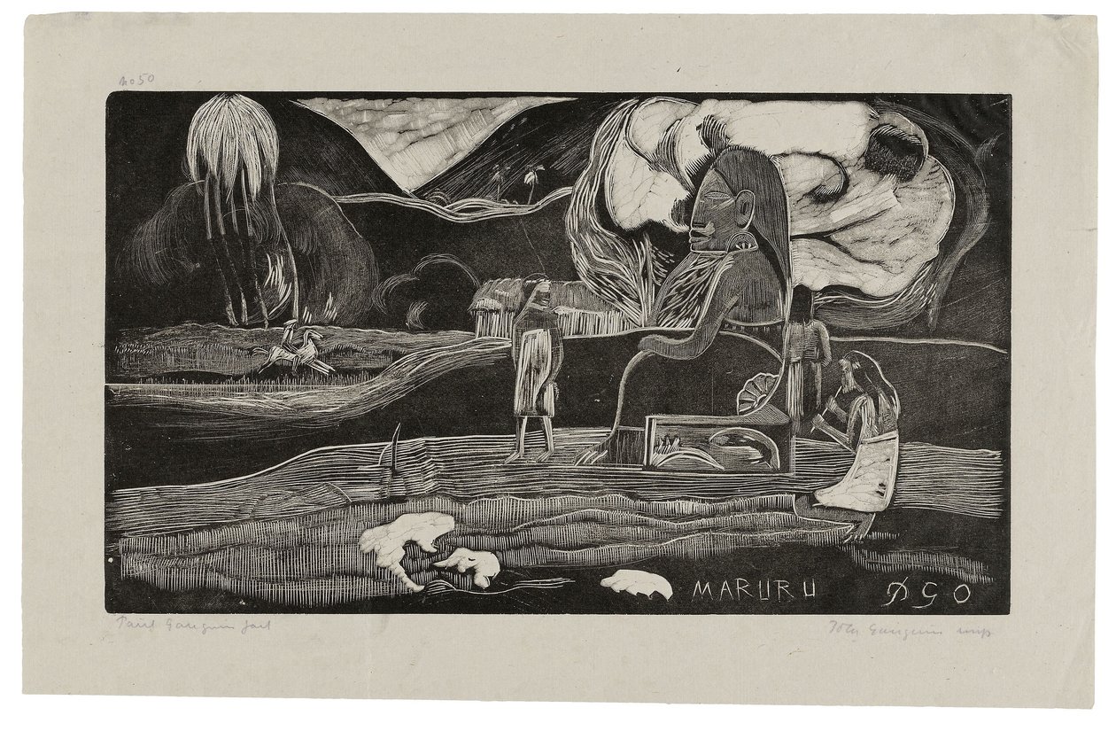 Maruru, Dankesgaben, aus Noa Noa von Paul Gauguin