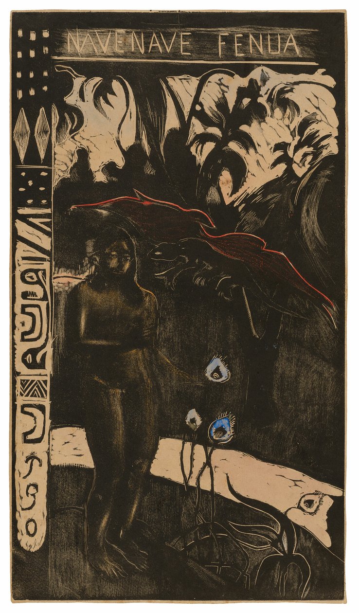 Nave nave fenua, aus der Noa Noa Suite von Paul Gauguin