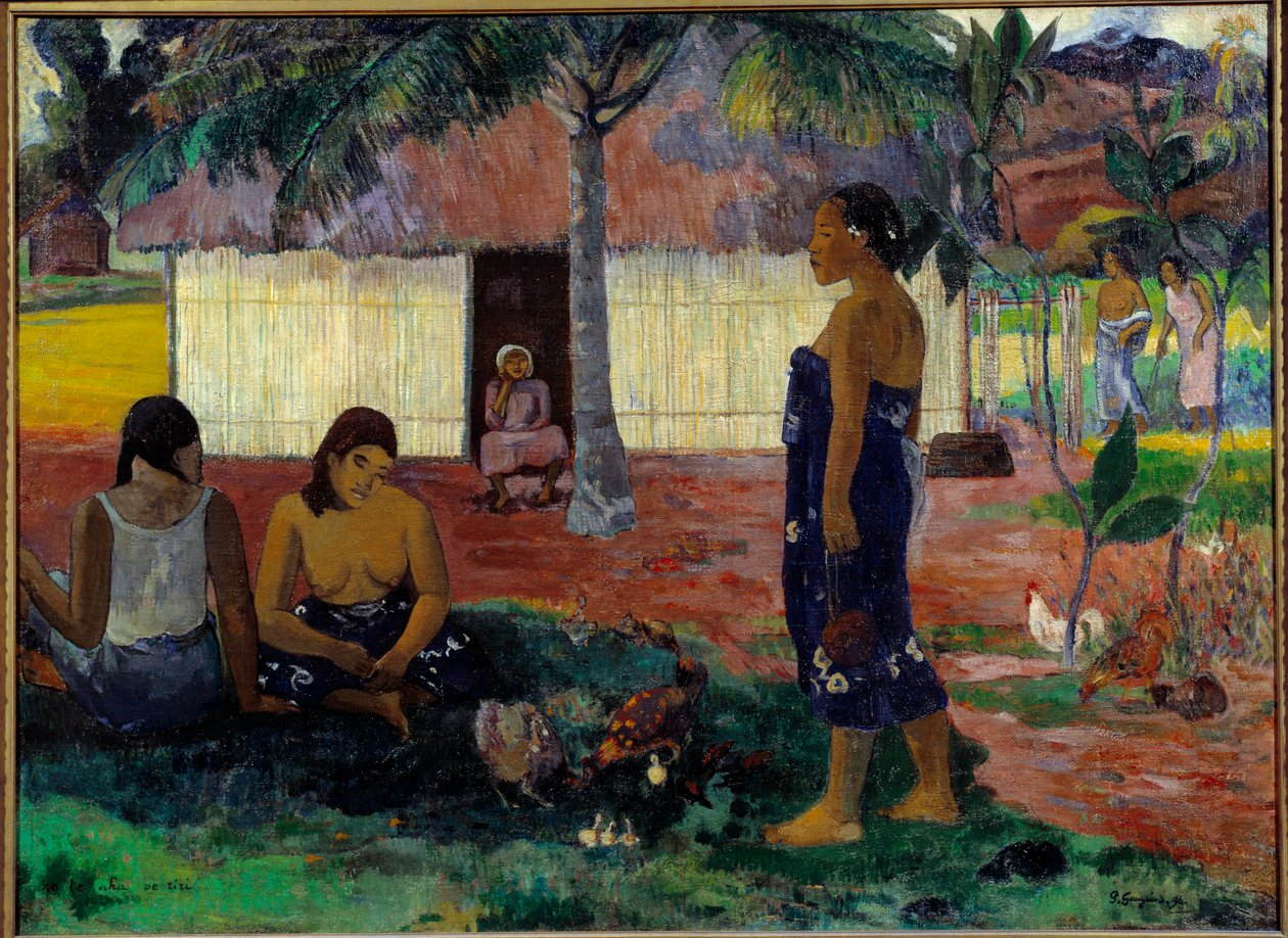 Warum bist du wütend? von Paul Gauguin