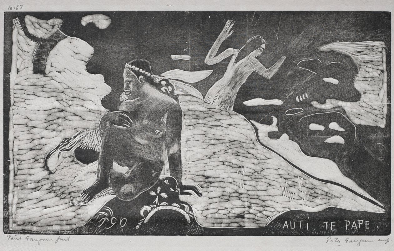 Noa Noa: Frauen am Fluss Auti Te Pape von Paul Gauguin