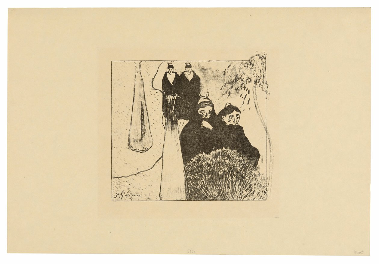 Alte Frauen von Arles, aus der Volpini Suite von Paul Gauguin