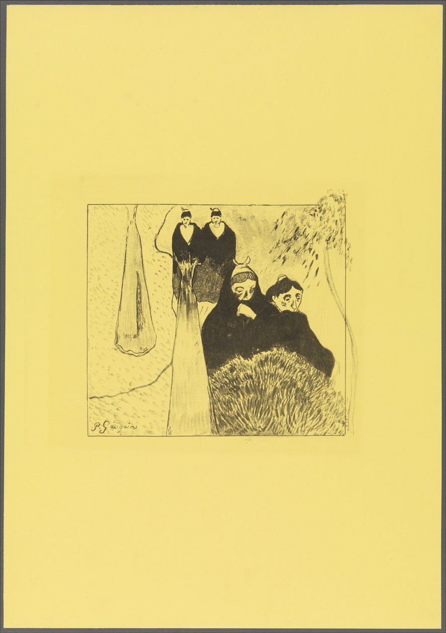 Alte Frauen von Arles, aus der "Volpini Suite: Dessins lithographiques" von Paul Gauguin