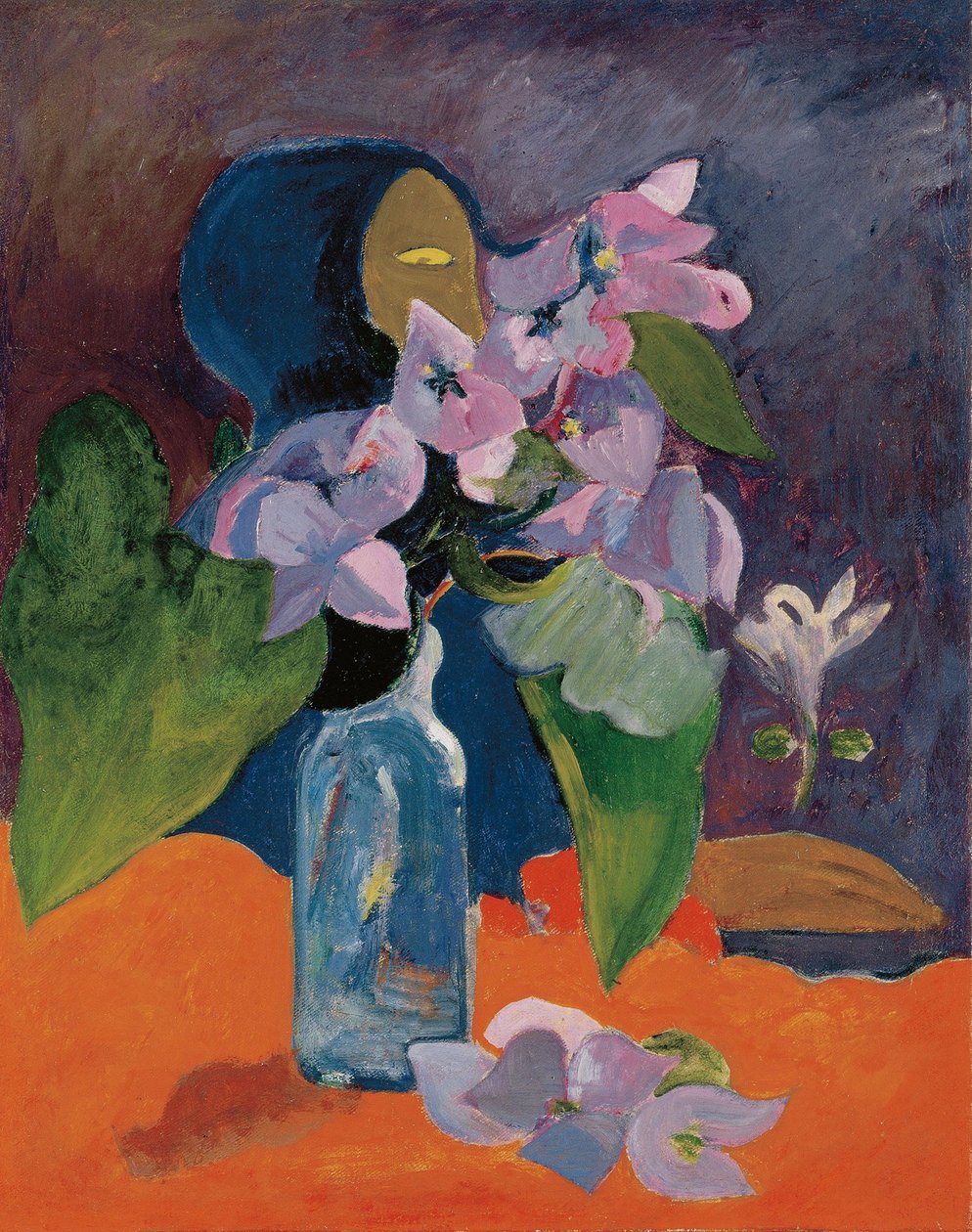 Stillleben mit Blumen und Idol von Gauguin, Paul Eugene Henri von Paul Gauguin