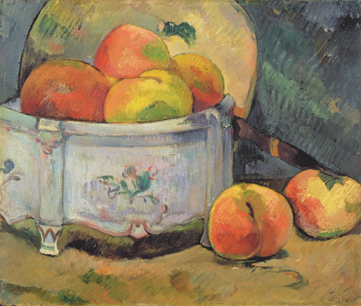 Stillleben mit Pfirsichen, um 1889 von Paul Gauguin