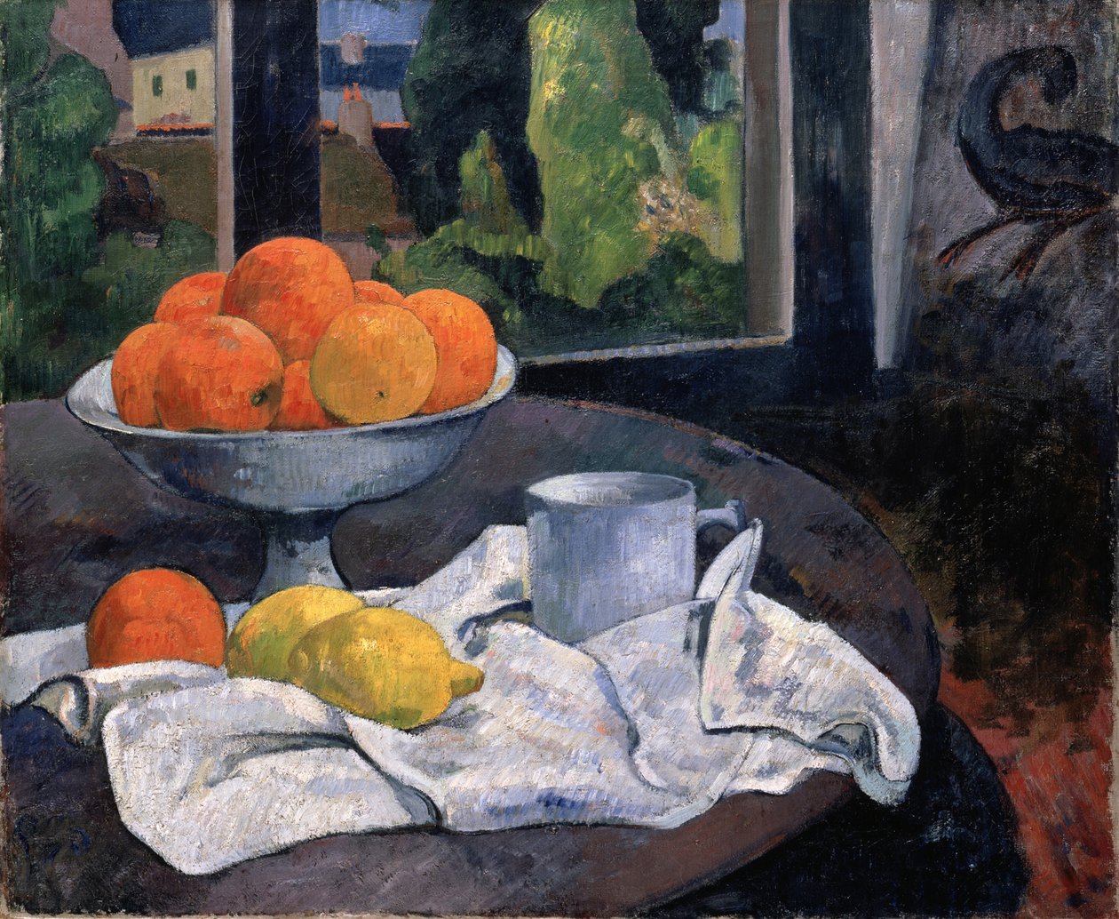 Stillleben mit Obstschale und Zitronen, ca. 1890 von Paul Gauguin