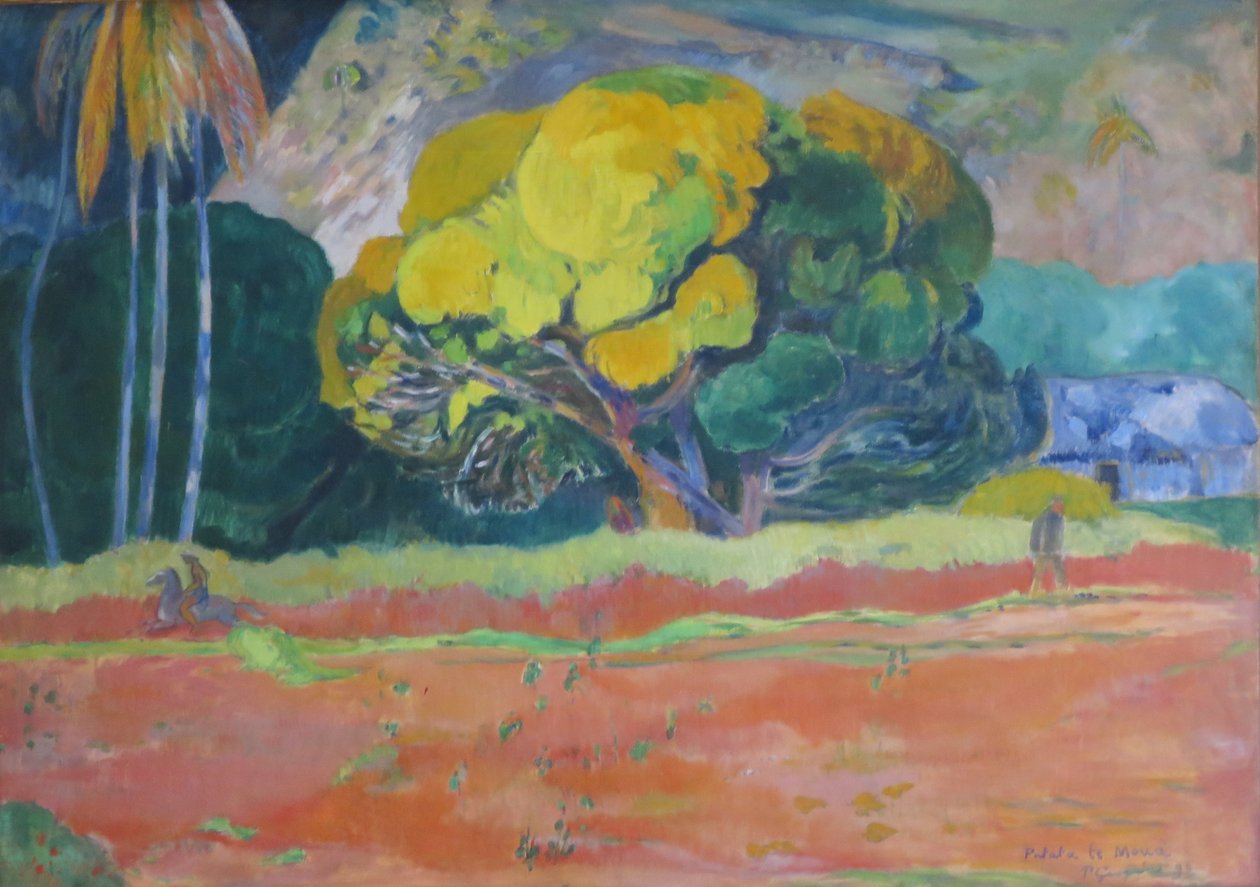 Fatata te moua (Am Fuße eines Berges) von Paul Gauguin
