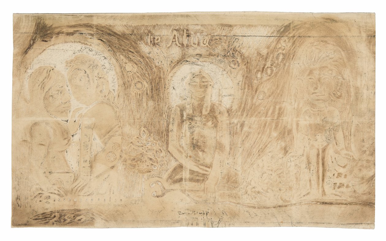 Te atua (Der Gott), aus der Noa Noa Suite von Paul Gauguin