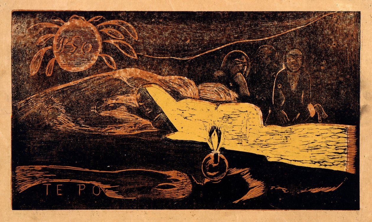 Te po. Die große Nacht aus der Serie Noa Noa von Paul Gauguin