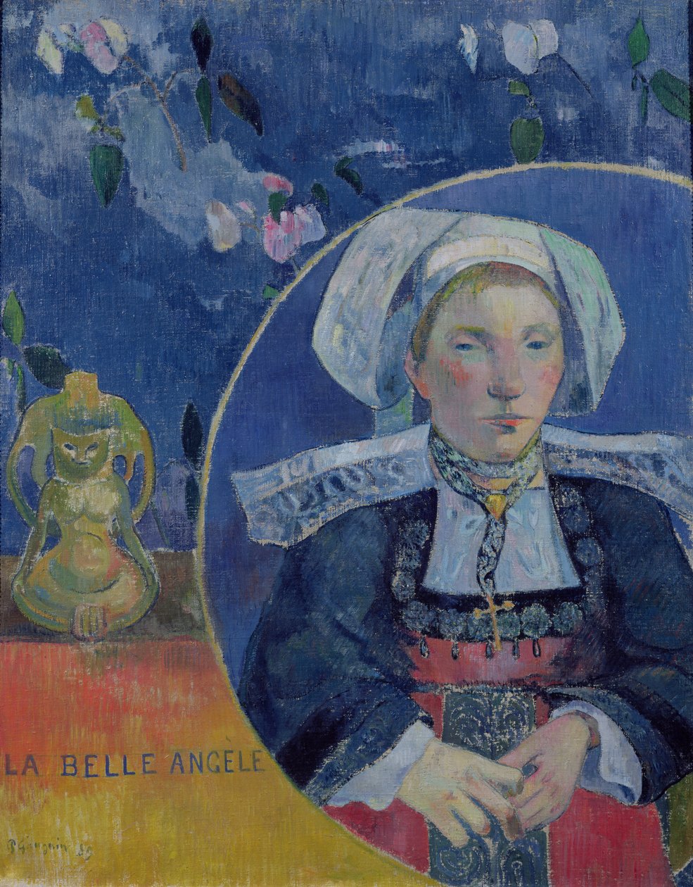 Der schöne Engel (Madame Angele Satre, die Wirtin in Pont-Aven) von Paul Gauguin