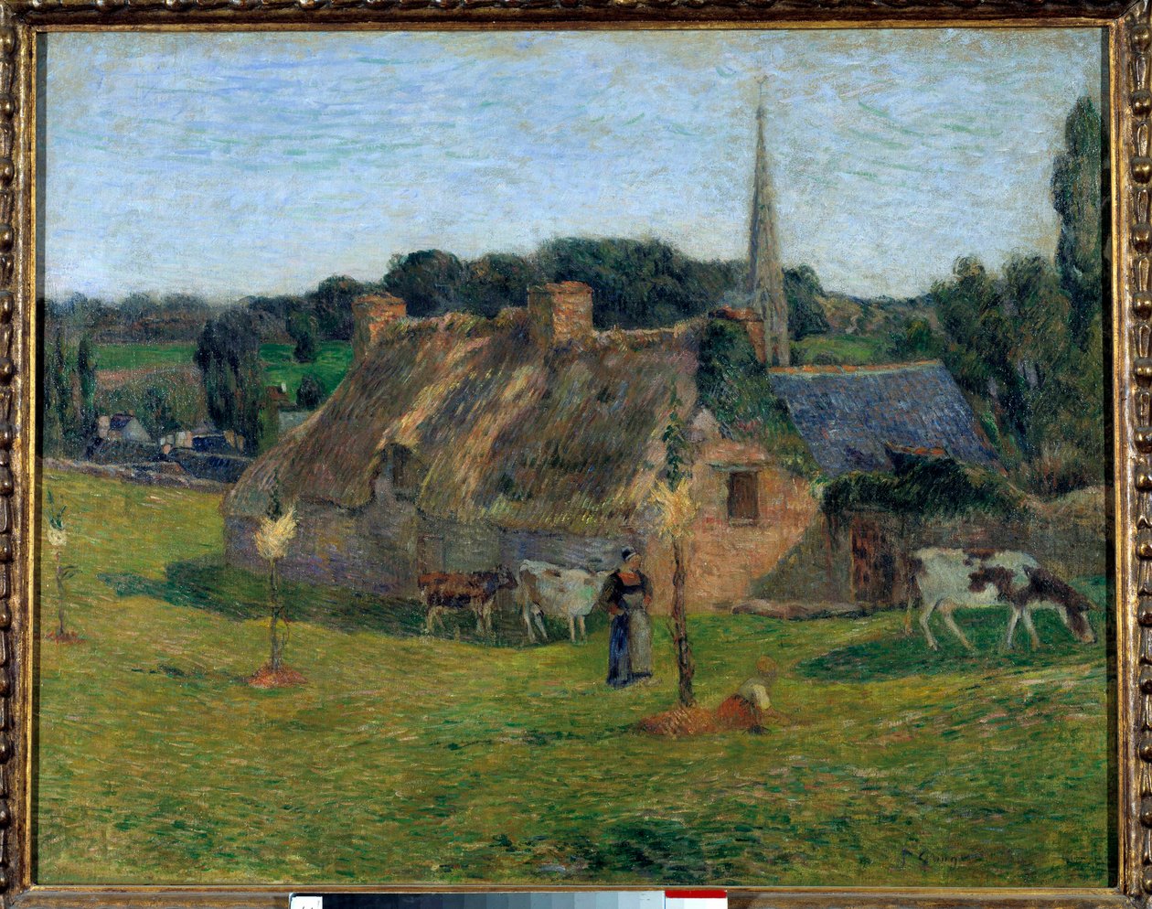 Das Derout Lollichon Feld und die Kirche von Pont Aven von Paul Gauguin