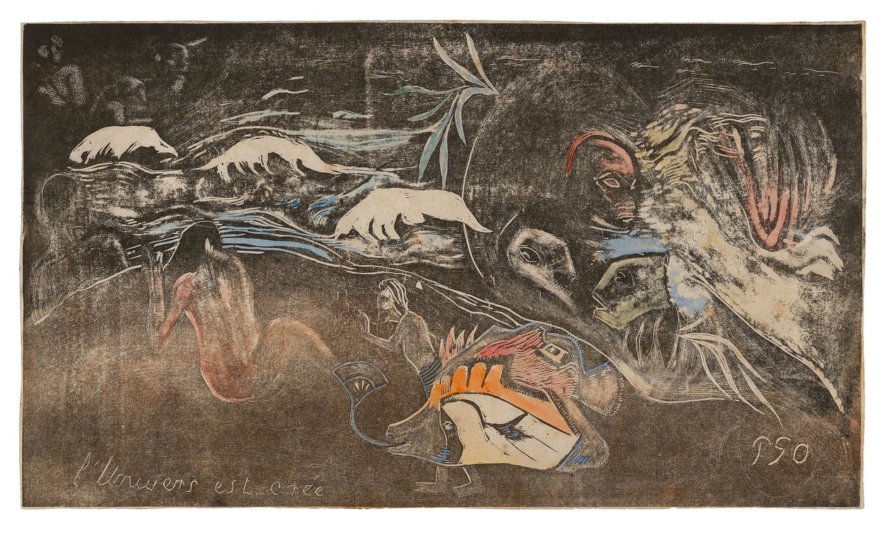 Das Universum wird erschaffen, aus der Noa Noa Suite von Paul Gauguin
