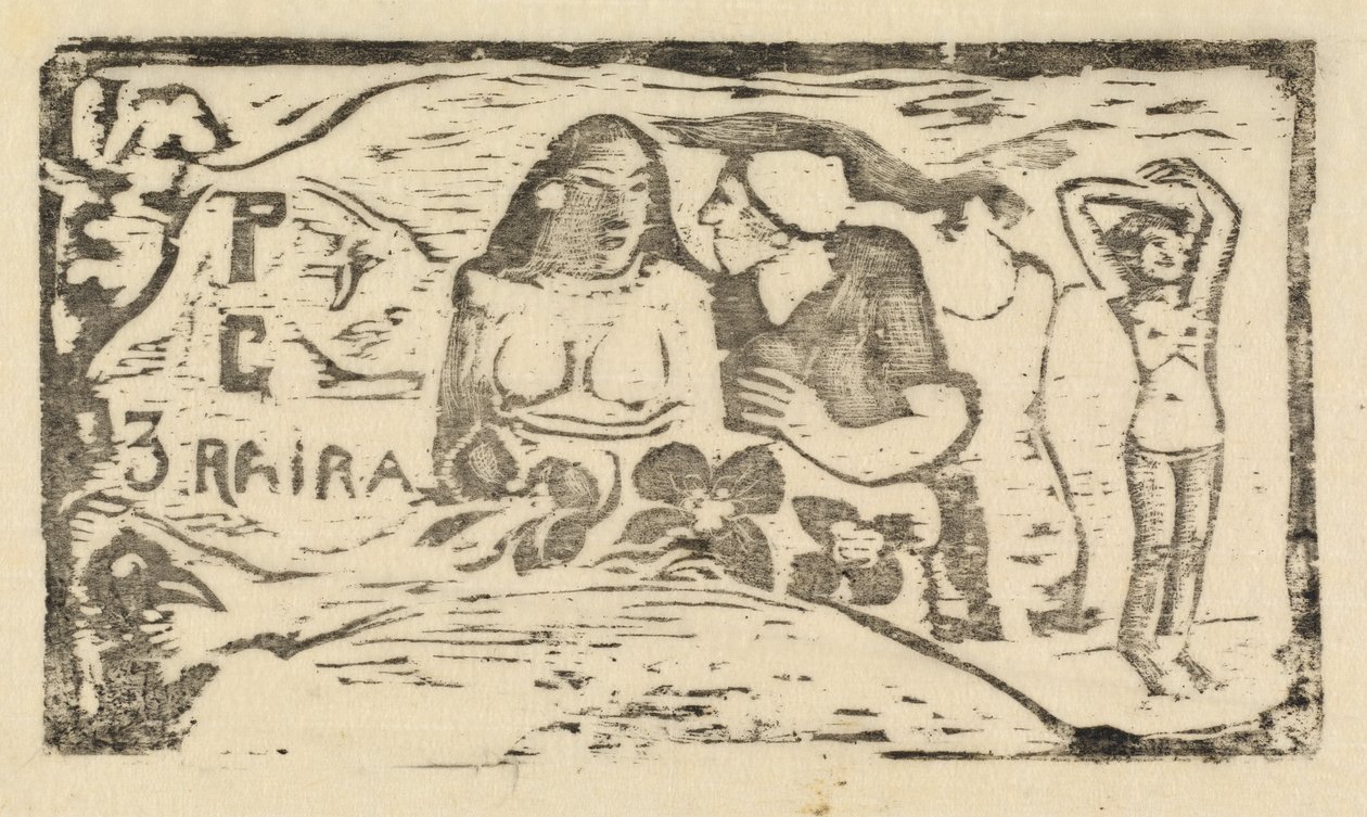 Titelseite für Le Sourire, in oder nach 1895 von Paul Gauguin
