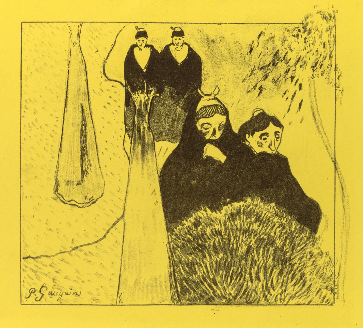 Volpini-Suite: Alte Frauen von Arles Les Vieilles Filles [Arles], 1889 von Paul Gauguin