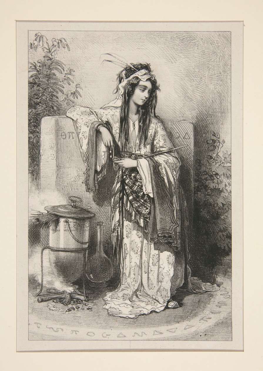 (?) (MAGICIENNE.) von Paul Gavarni