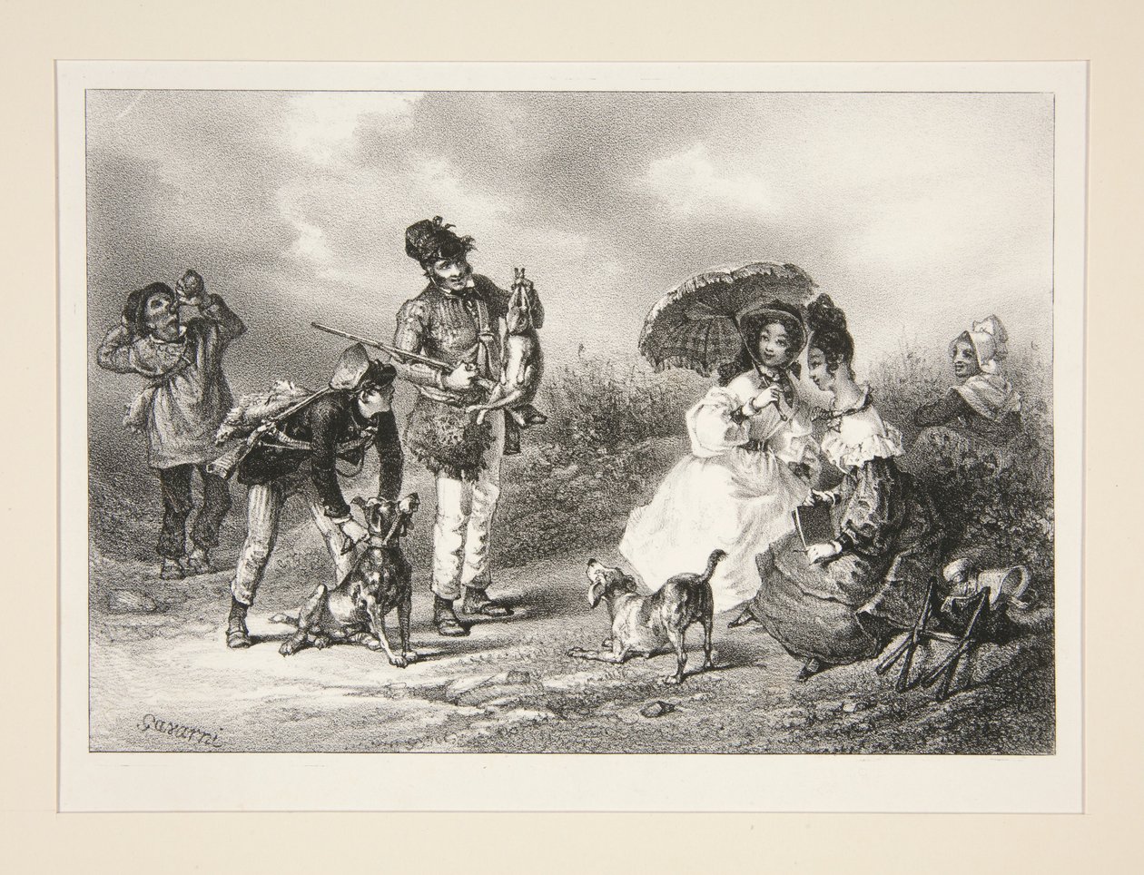 Die Jagd von Paul Gavarni