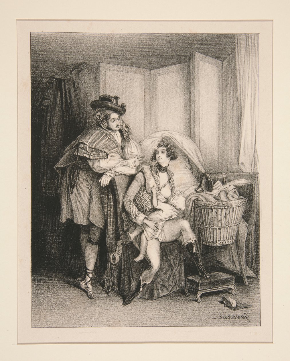 Vor der Abreise von Paul Gavarni