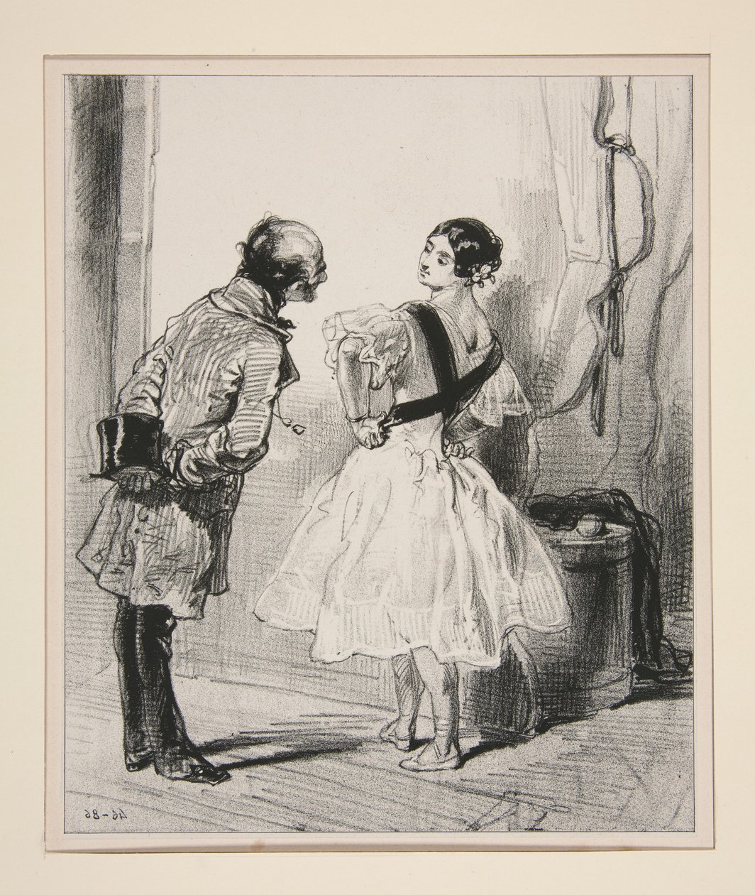 Ah! Mademoiselle, Sie haben uns eine Pirouette ausgeführt... von Paul Gavarni