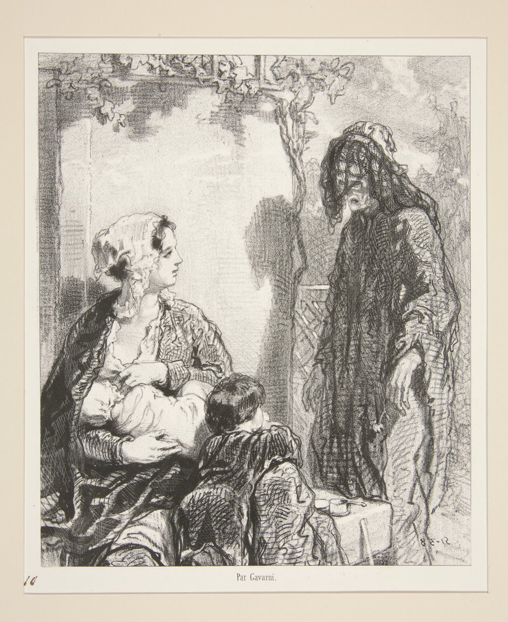 Im Namen dieser Lieben, die Ihr Alter trösten werden, Madame, haben Sie Mitleid mit mir! von Paul Gavarni