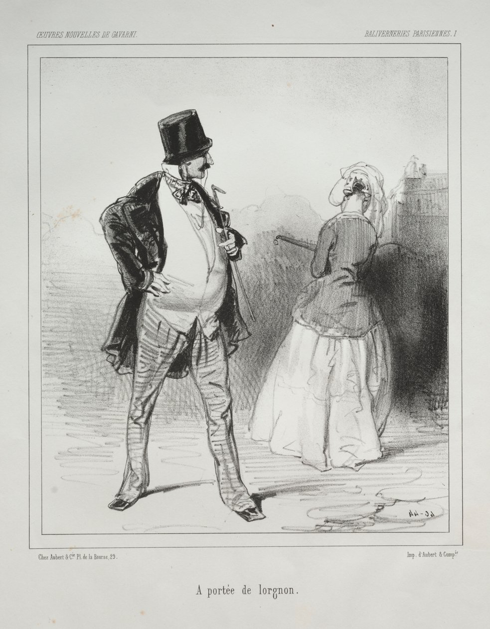 Baliverneries Parisiennes: In Reichweite des Lorgnons von Paul Gavarni