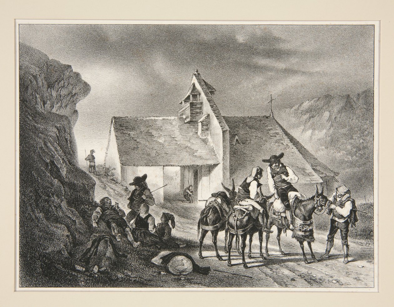 Kapelle von Pene-Taillade, Tal von Aure von Paul Gavarni