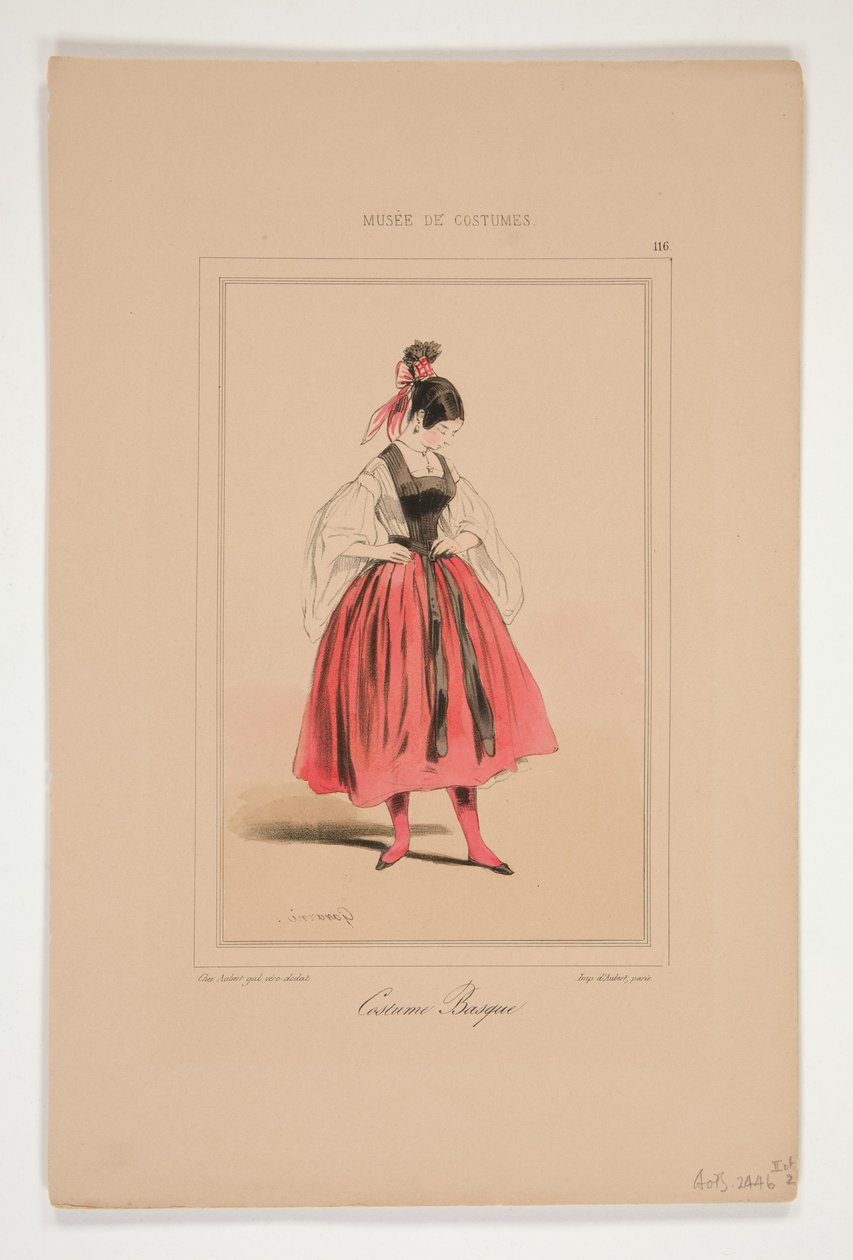 Baskische Tracht von Paul Gavarni