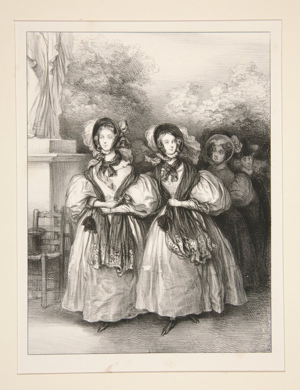 Zwei Schwestern von Paul Gavarni